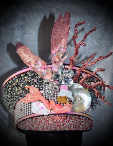 Mermaid Pink Hen Party Hat - JewelBritanniaHats