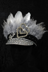 Shades of Silver Hen Party Hat - JewelBritanniaHats
