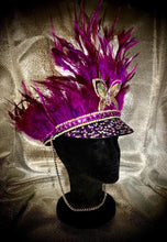 Load image into Gallery viewer, Purple Emperor Festival and Special Events Hat - JewelBritanniaHats