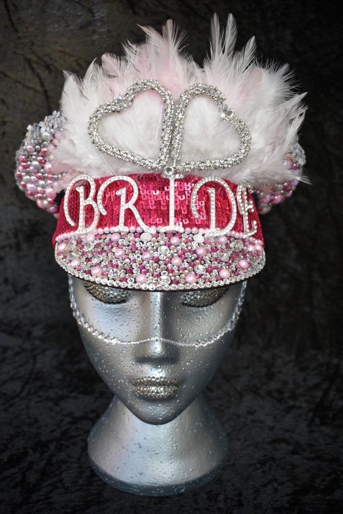 Hot Pink Hen Party Hat - JewelBritanniaHats