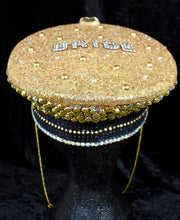 Load image into Gallery viewer, Golden Pearl Hen Party Hat - JewelBritanniaHats